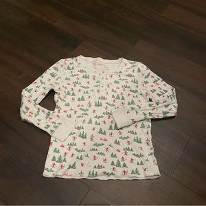 Petidoux Kid’s Skiing Pajama Top Size 8
